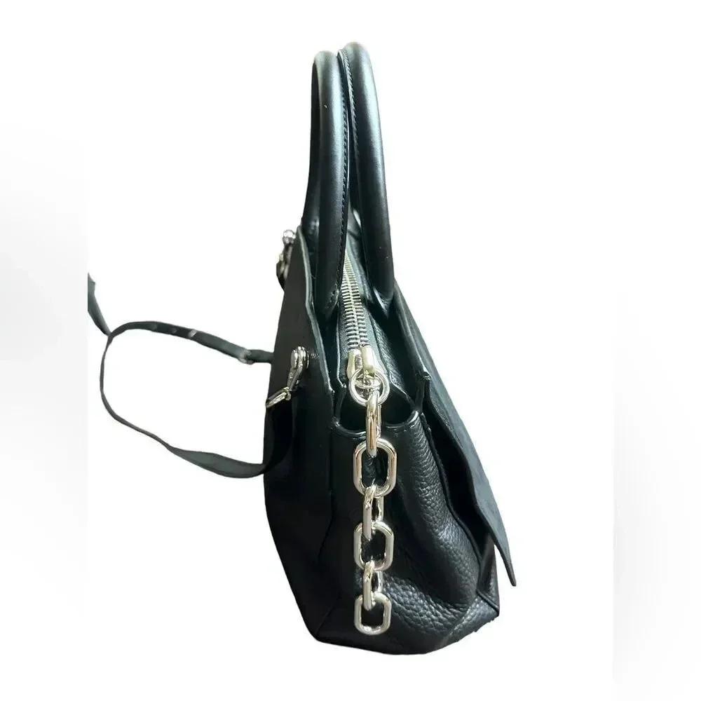 Alexander Wang Black Attica Suede Satchel Bag